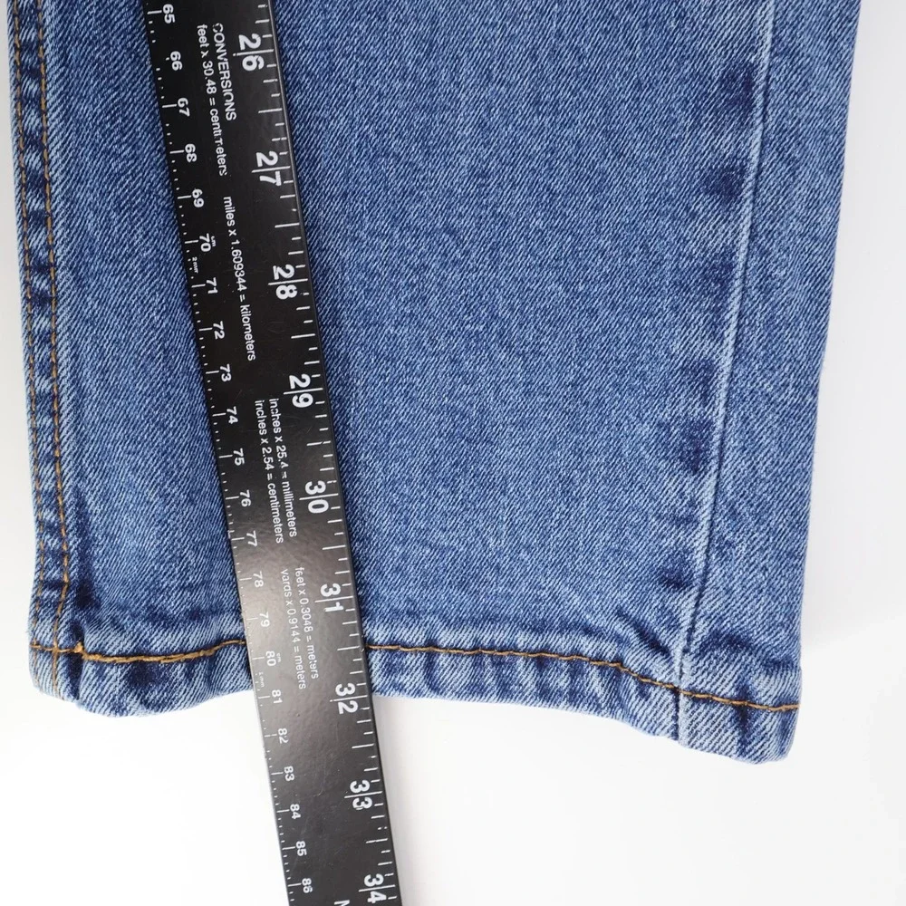 Levis 505 Regular Fit Straight Jeans Stretch Denim Blue Full Length Mens 33x32
